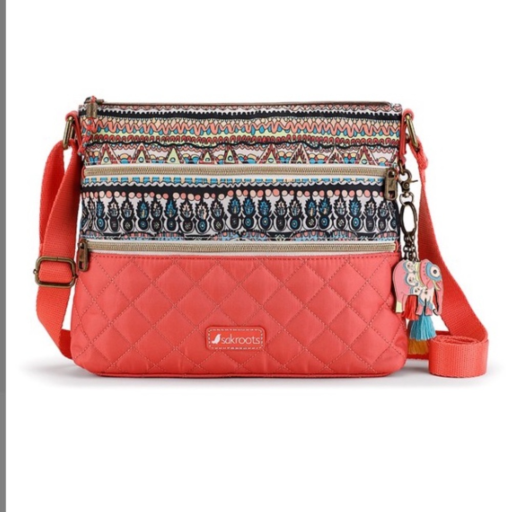 SAKROOTS - Natural Quilted Crossbody Bag